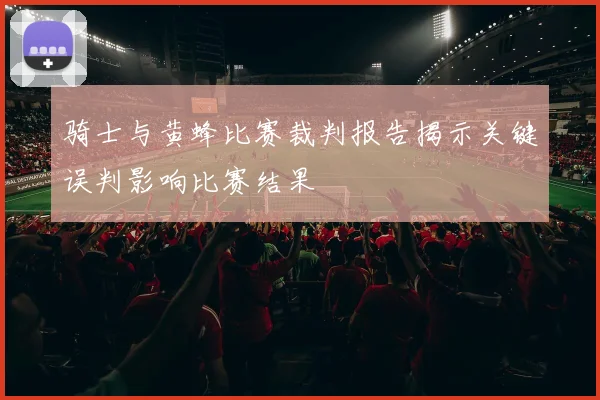 骑士与黄蜂比赛裁判报告揭示关键误判影响比赛结果
